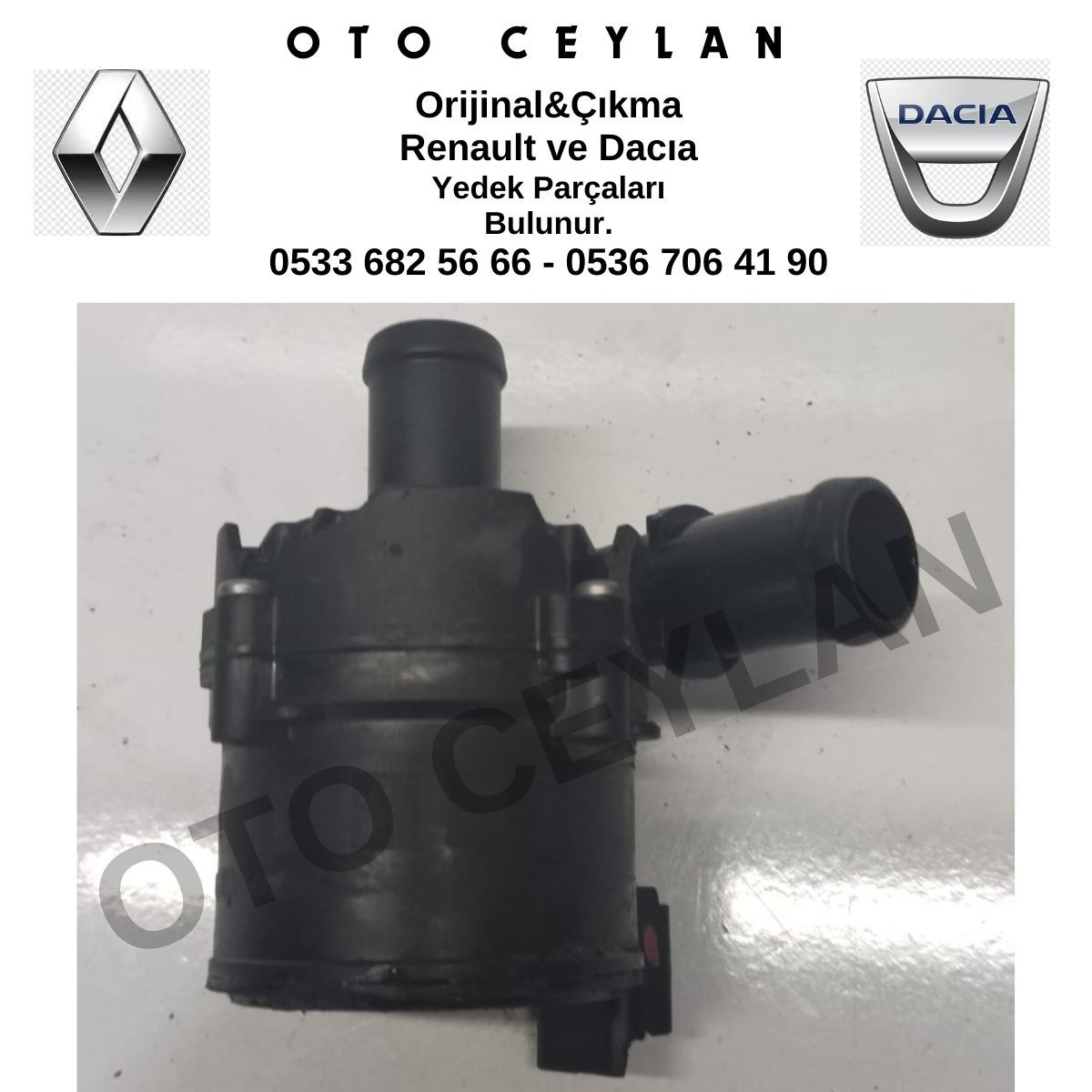 925164GA0A Megane 4 Trafic 3 Talisman Yardımcı Ek Su Pompası Elektrikli Devirdaim R9M Orijinal Sıfır Motordan Sökme