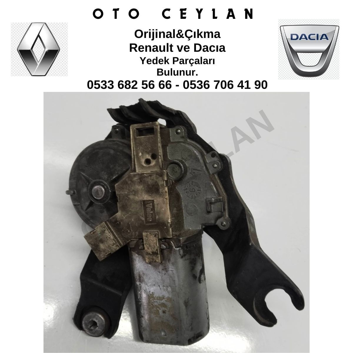 6001548990 Logan MCW Arka Cam Silecek Motoru Çıkma Orjinal