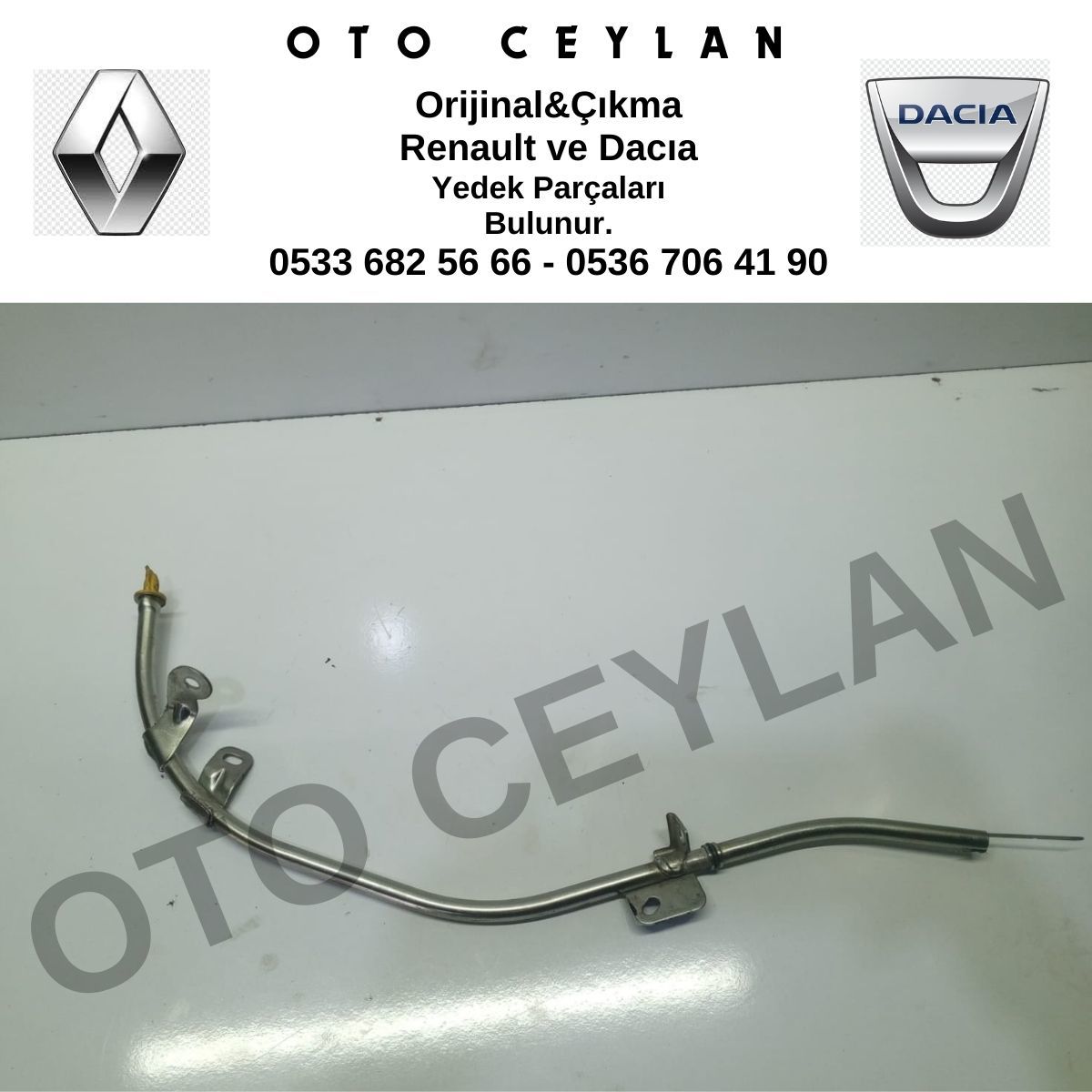 111502549R Clio 5 Yağ Çubuk Boru Orijinal Çıkma