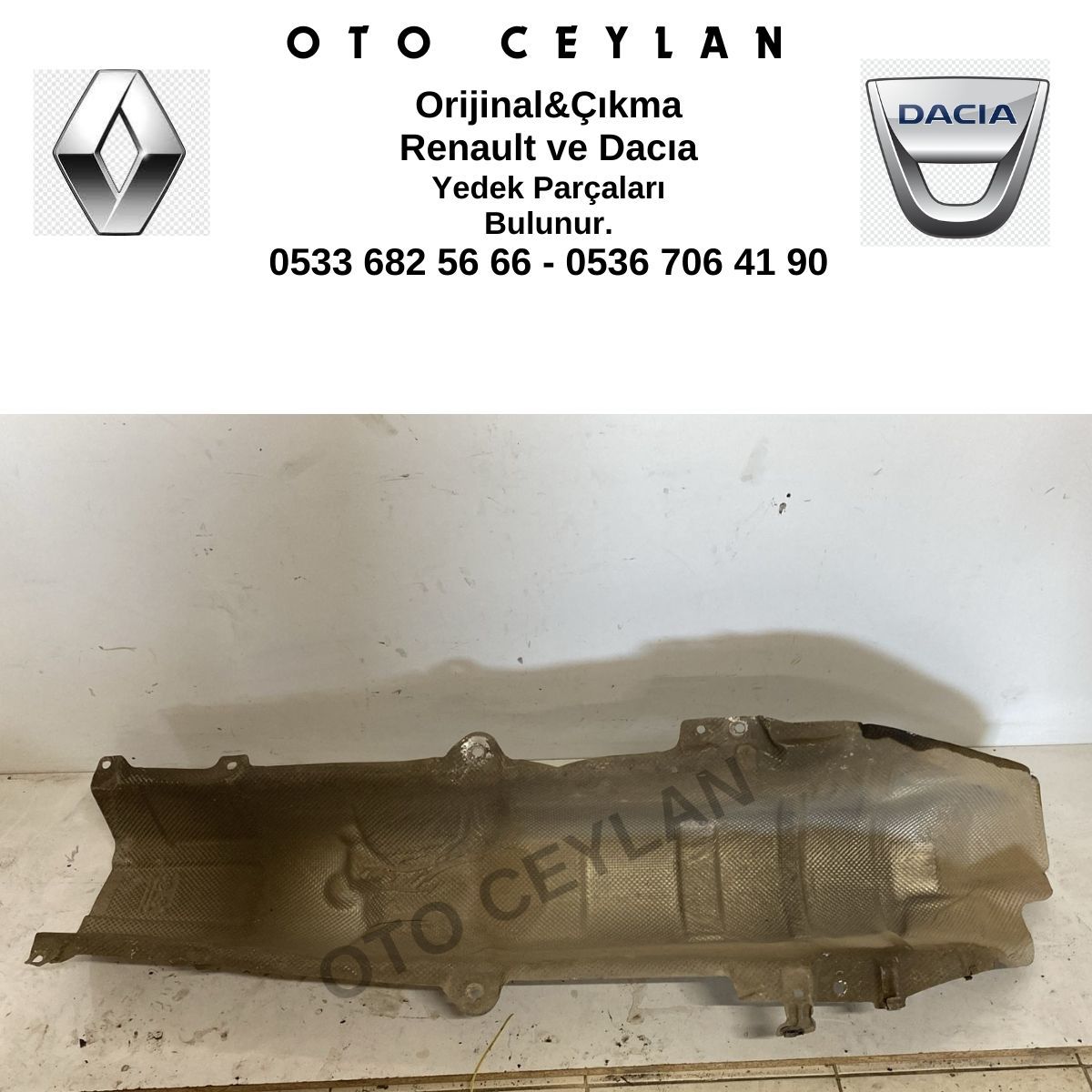 747517493R Megane 3 Egsoz Tünel Sacı Orijinal Çıkma