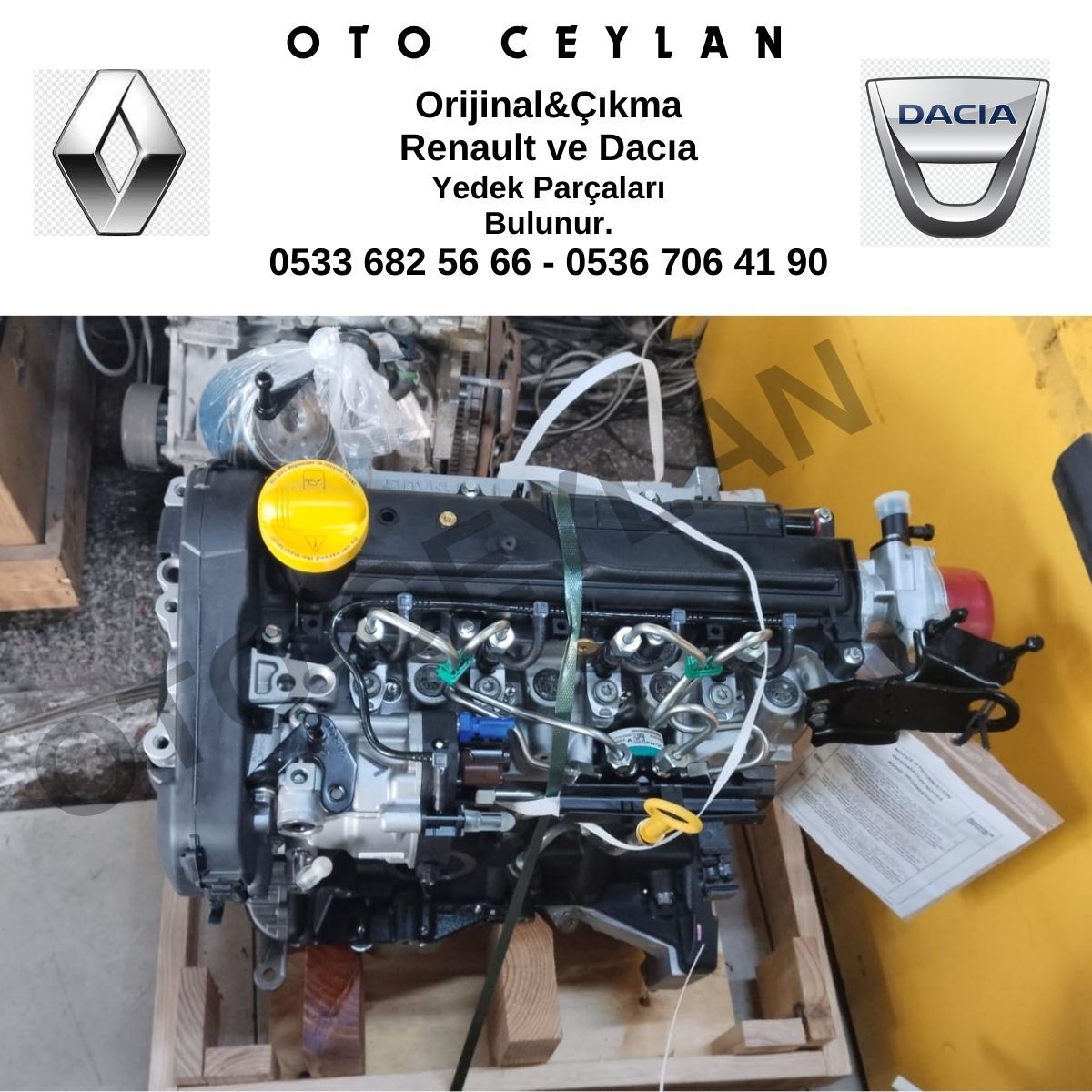 Motor Komple Euro 4 Önden Marşlı Clio Logan Kango Sıfır Orijinal