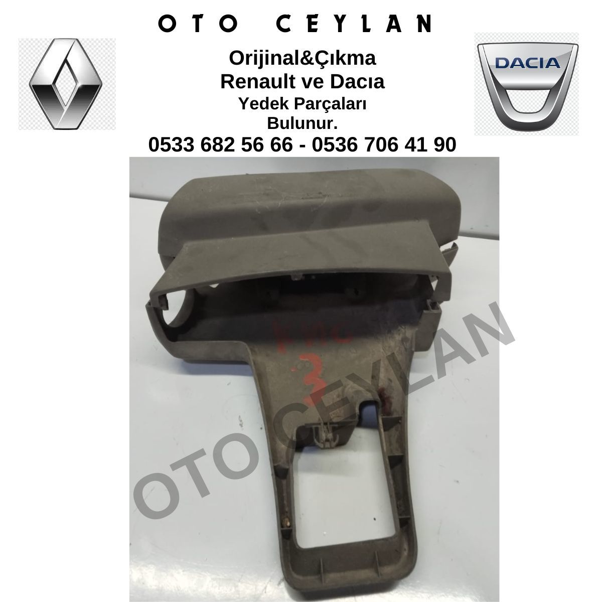 8200454897 Kango 3 Direksiyon Alt Üst Kapak Orijinal Çıkma