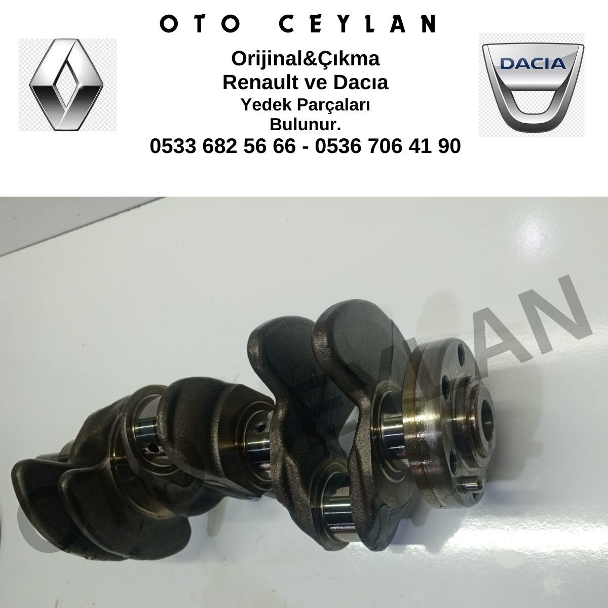 123037616R Clio 5 Duster 2 Krank Kasnağı 1.0 Tce H4D Orijinal Çıkma