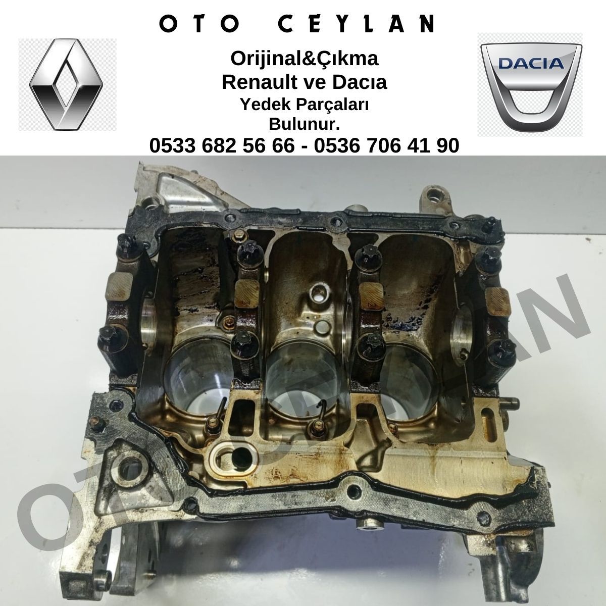 110119230R Clio 5 1.0 Tce Blok Orijinal Çıkma