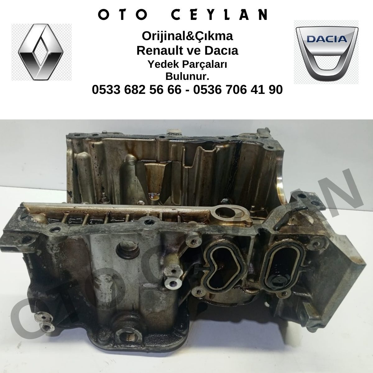 110176811R Clio 5 1.0 Tce Ara Yağ Karteri Orijinal Çıkma