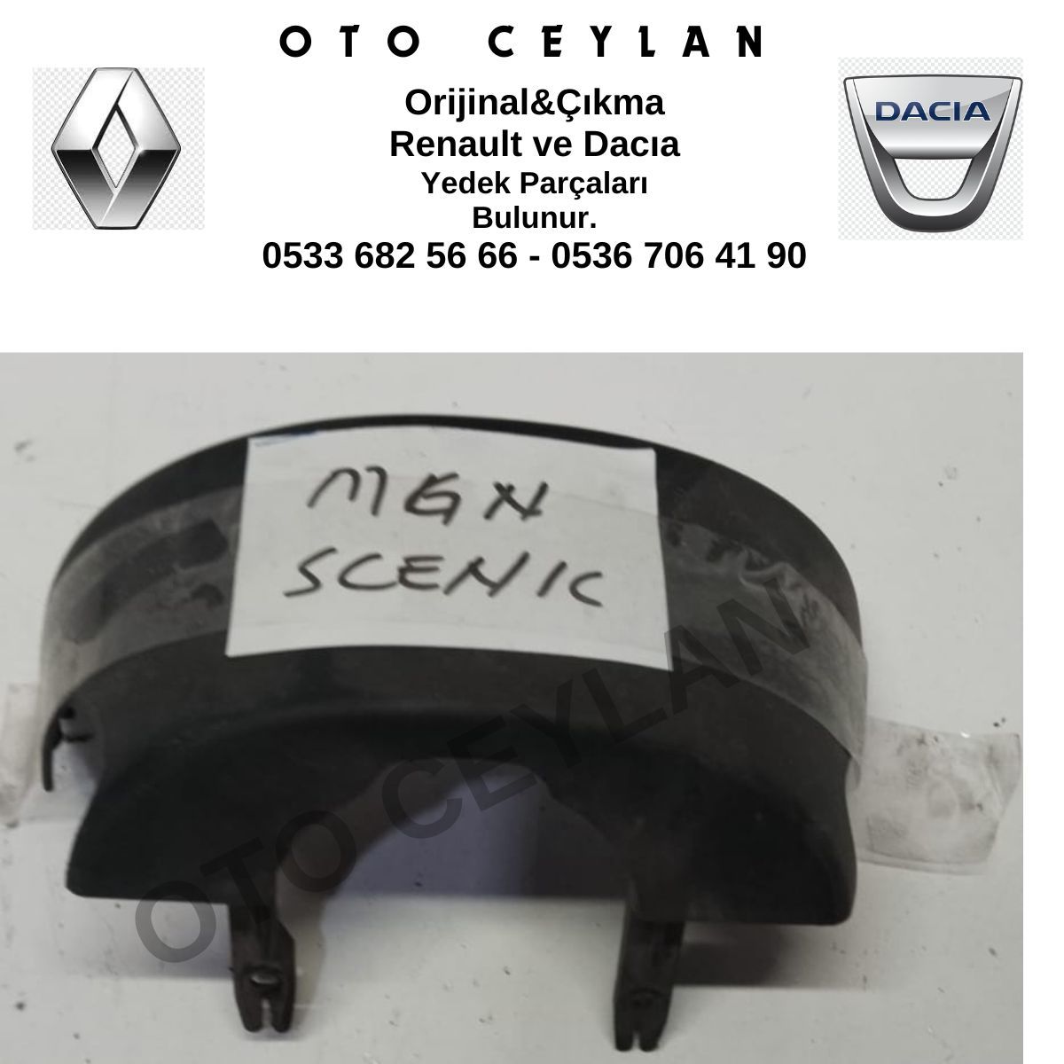 7700844785 Megane Scenic Direksiyon Alt Üst Kapak Orijinal Çıkma