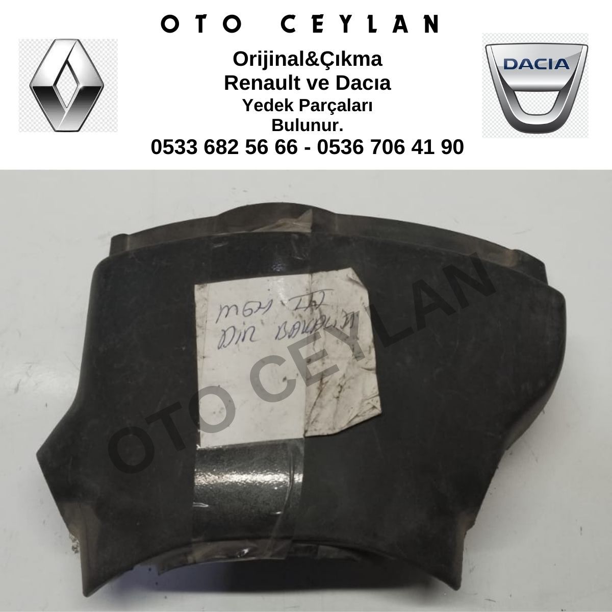 484712257R Megane 3 Fluence Direksiyon Üst Muhafaza Bakaliti Kapağı Orijinal Çıkma