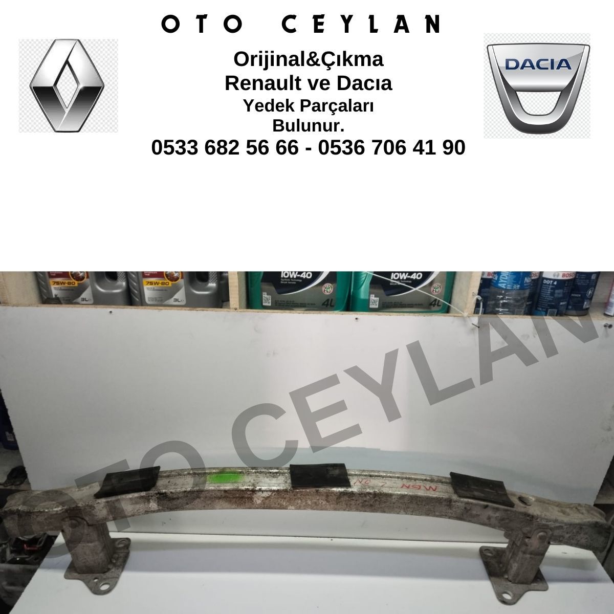 8200534784 8200009911 8200380507 Megane 2 Ön Tampon Demiri Orijinal Çıkma