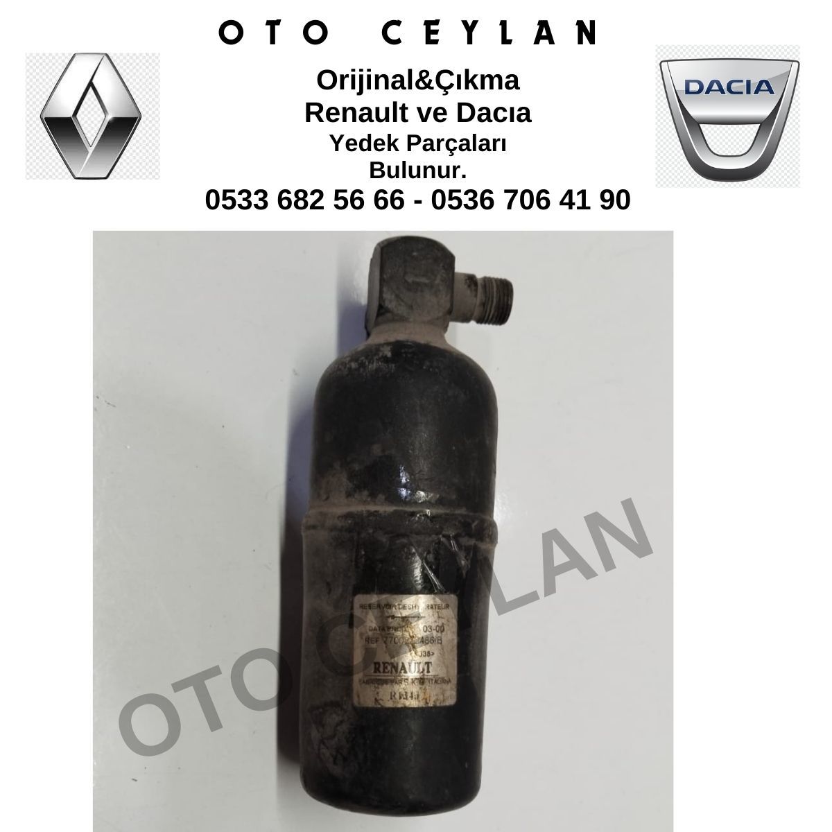 7700272486 Renault 19 Freon Şişesi Orijinal Çıkma