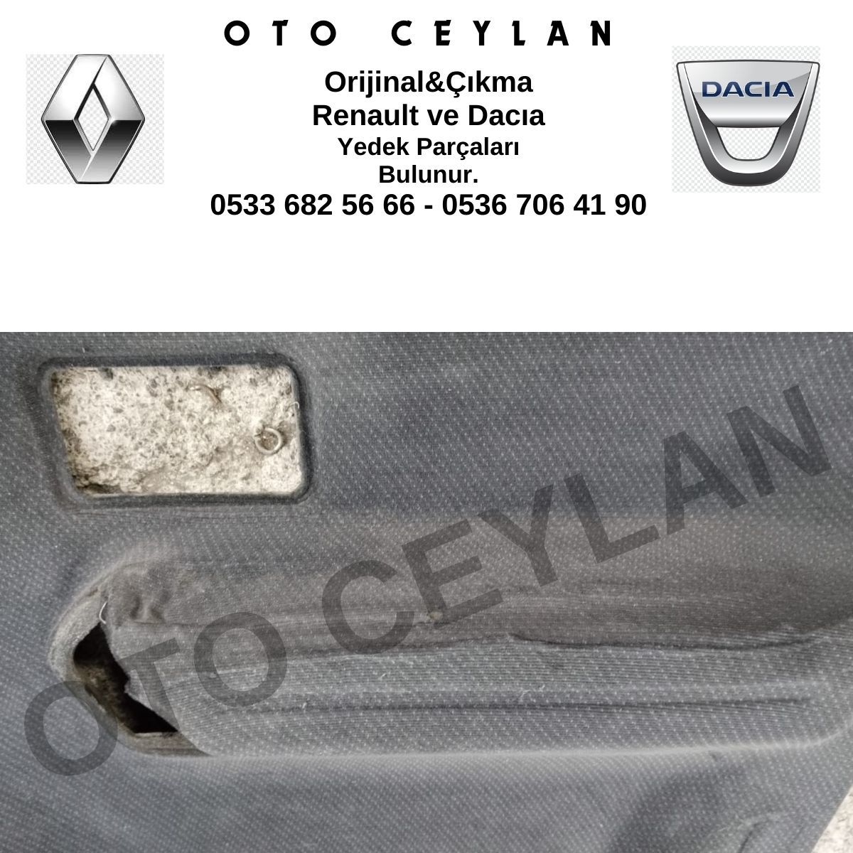 Renault 19 Kapı Döşemesi Takım Orijinal Çıkma