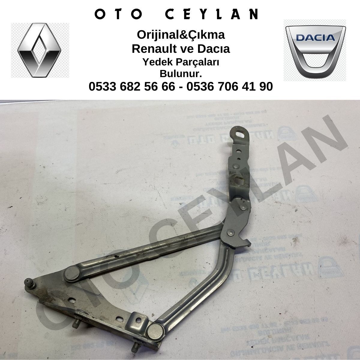 8200011067 Megane 2-II Sedan Bagaj Kapak Menteşesi Sol Orjinal