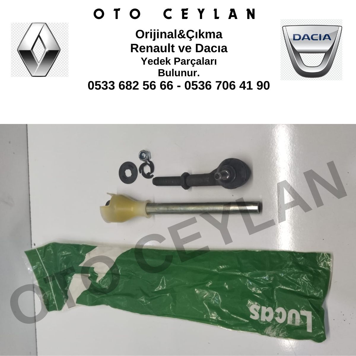 7701467539 Clio 1 Rot Mili Sol Rot Başı Sıfır Lucas Marka