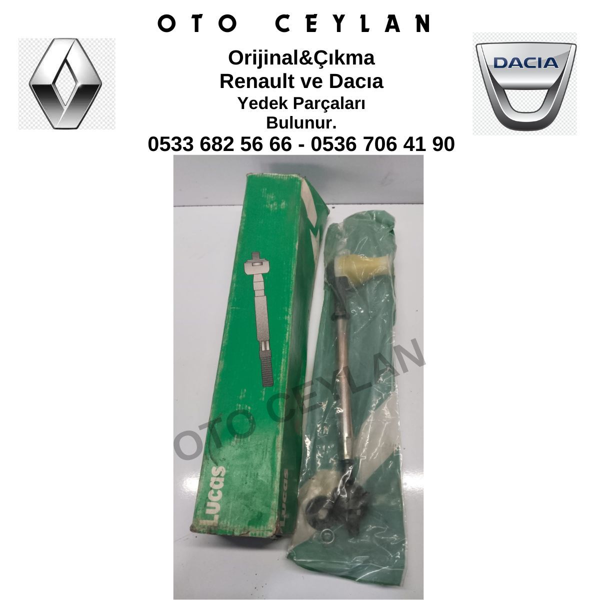 7701467540 Clio 1 Rot Mili Sağ Rot Başı Sıfır Lucas Marka
