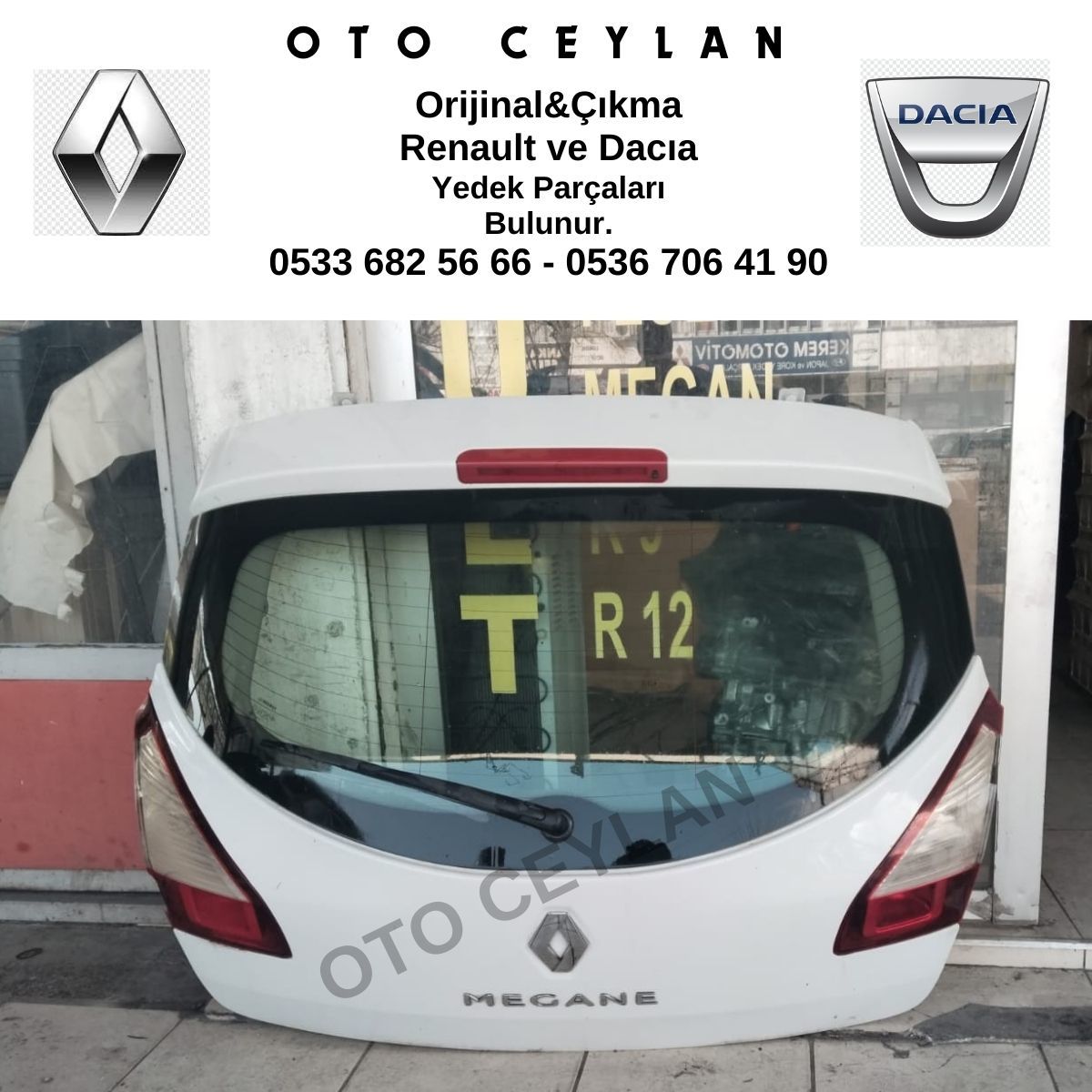 Megane 3 Bagaj Kapağı Orijinal Çıkma