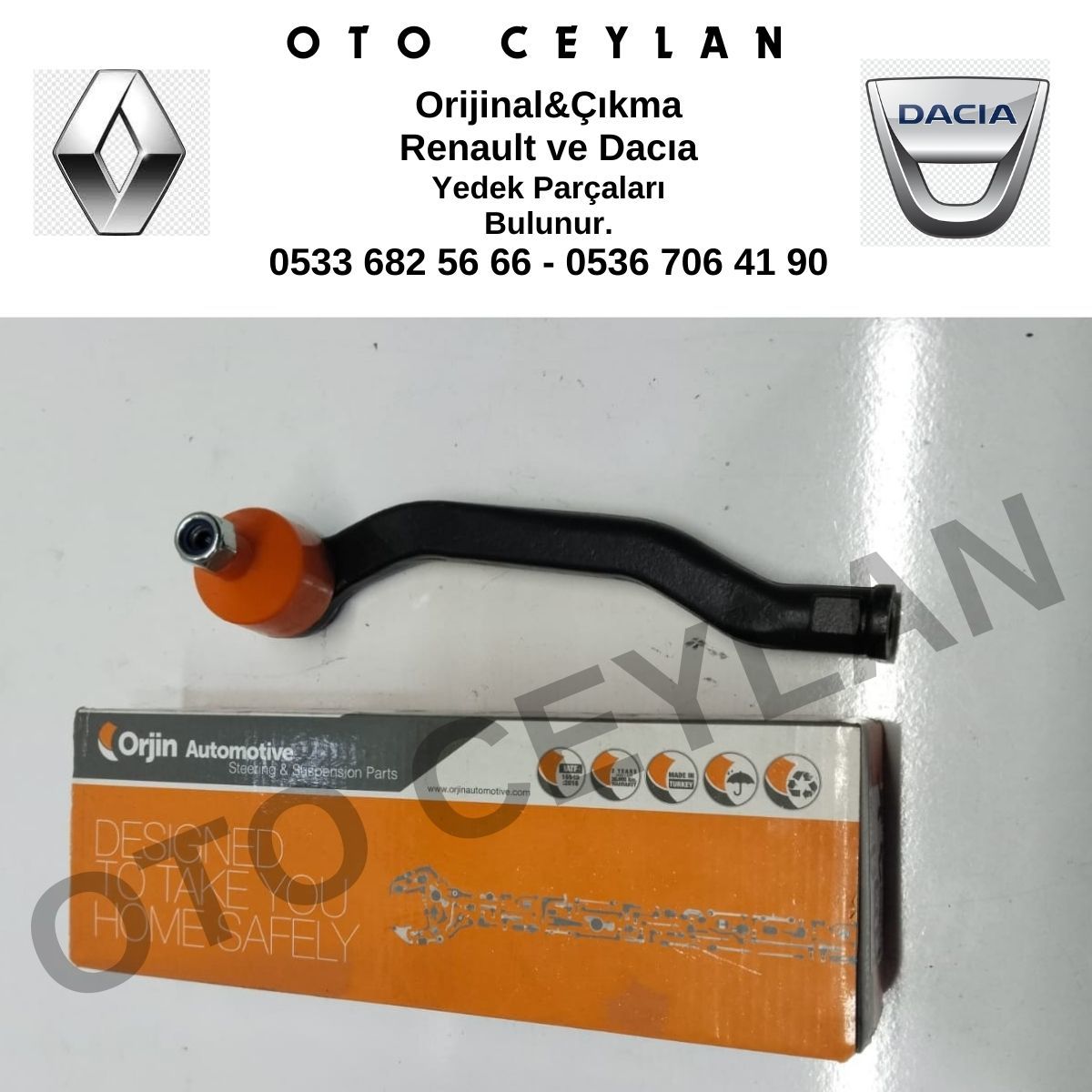 485202710R ORJ RTR193 Megane 3 Fluence Rot Başı Sol Sıfır Yan Sanayi