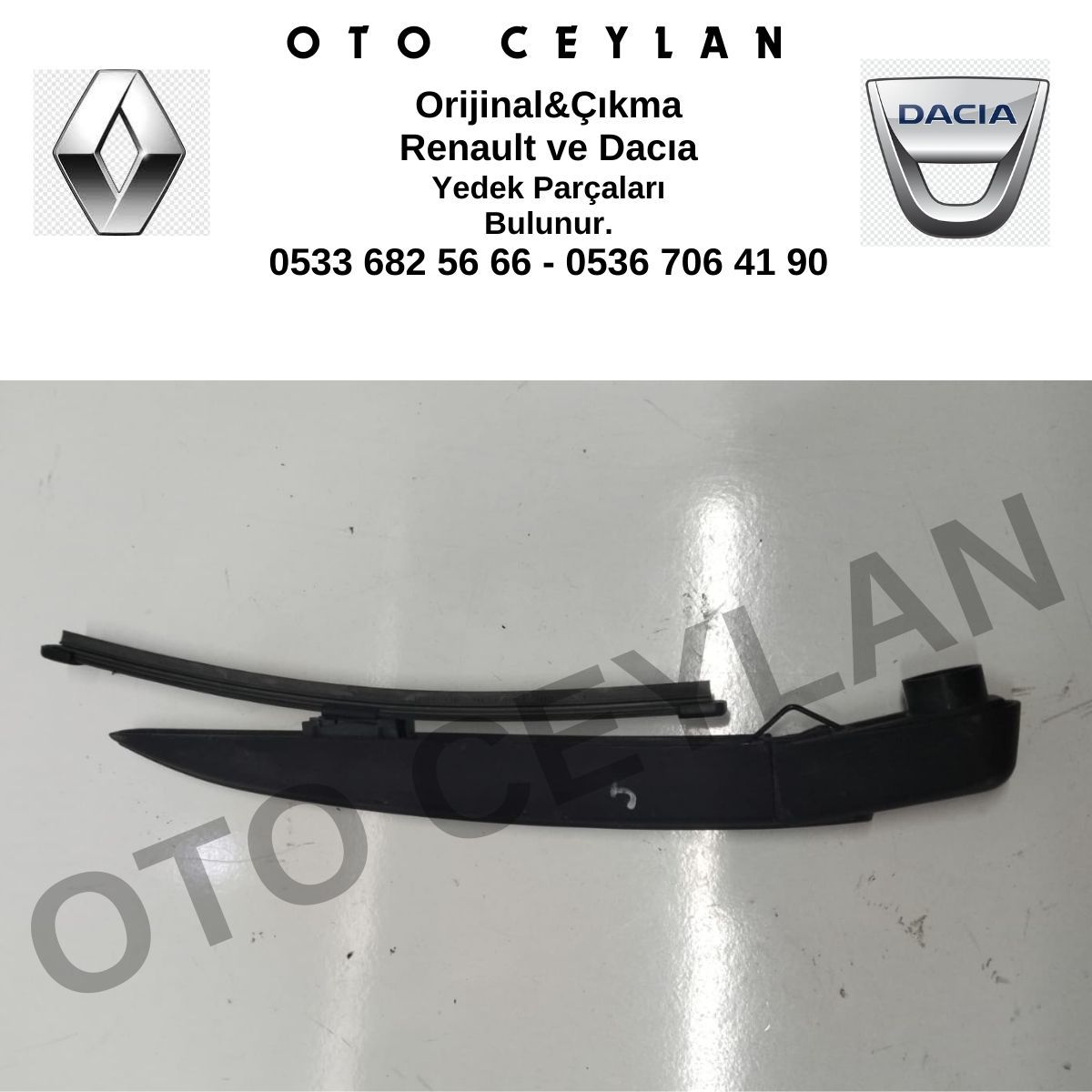 287806464R Clio 4 Arka Cam Silecek Kolu Orijinal Çıkma