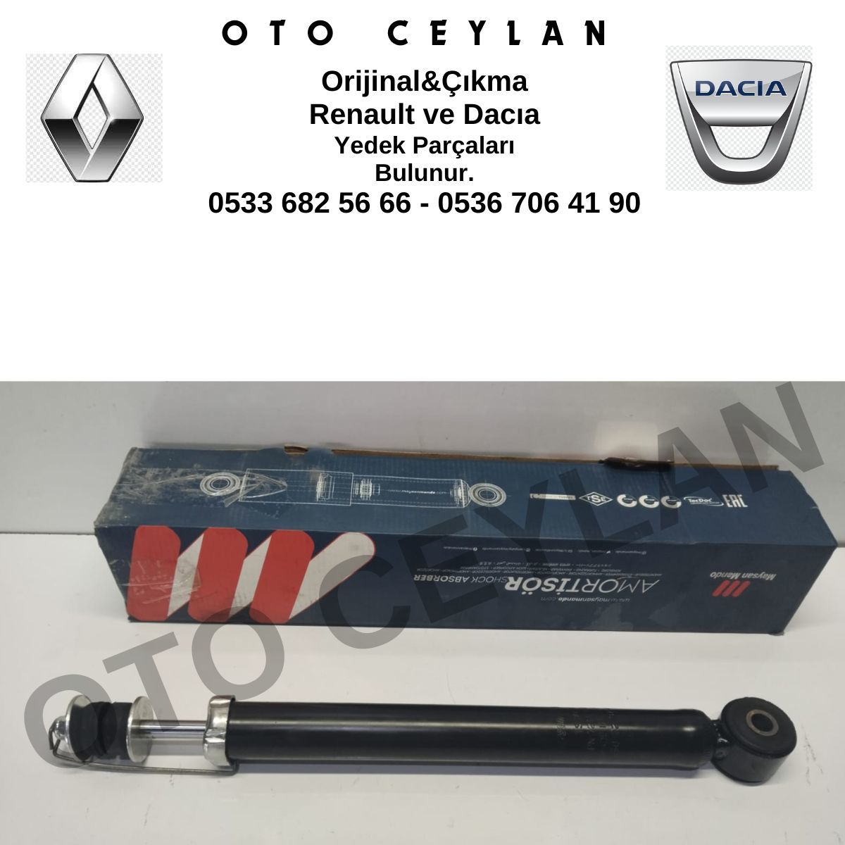 MAY PN7215300 Logan Sandero Amortisör Arka Sıfır Yerli Üretim