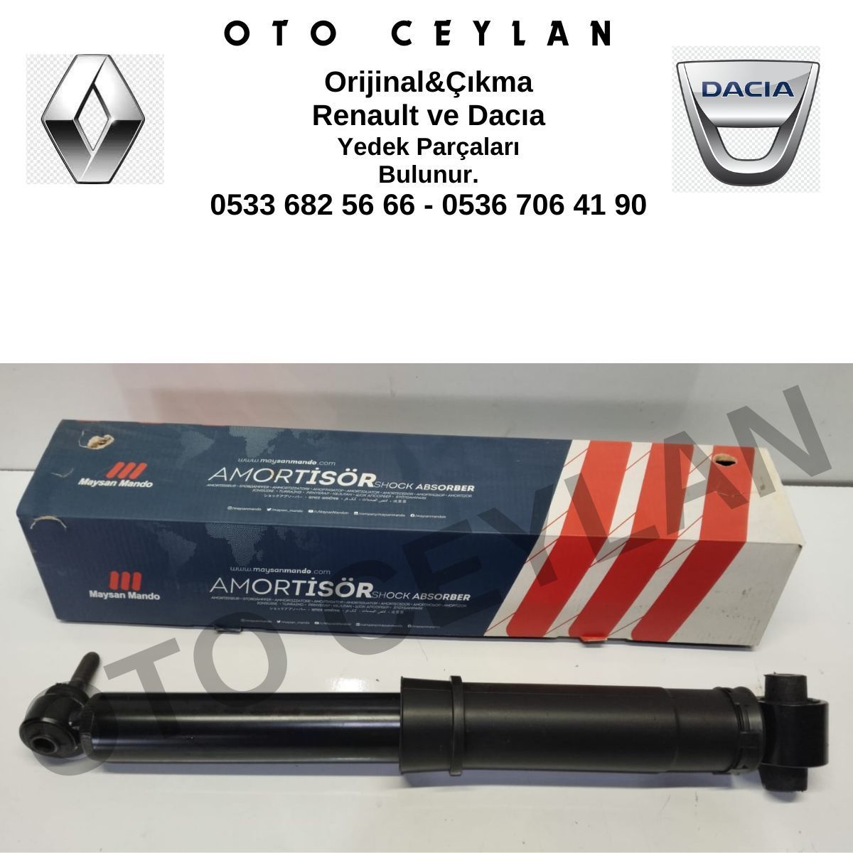 MAY PN7310312 Megane 2 Amortisör Arka Sıfır Yerli Üretim