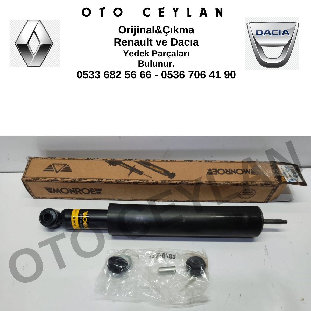 MON R1656 Renault 9 Renault 11 Amortisör Arka Sıfır Yerli Üretim