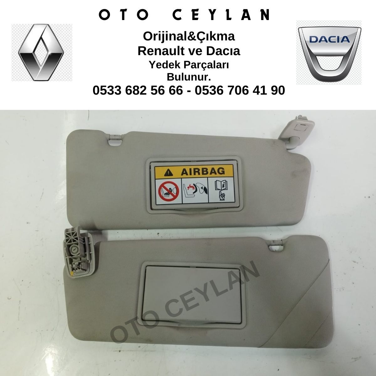 Megane 3 Güneşlik Takım Orijinal Çıkma