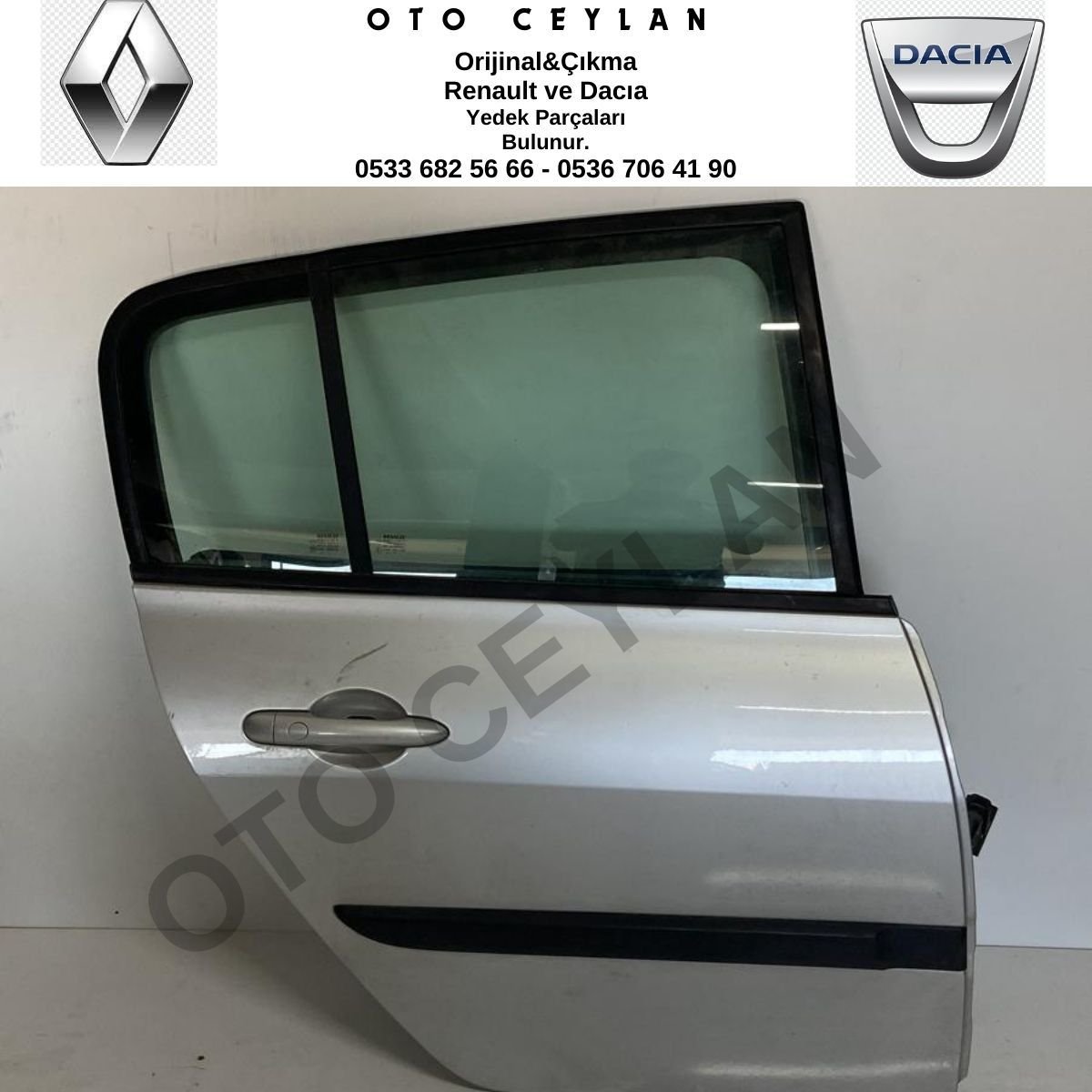 Megane 2 Hatchback Dolu Ve Hatasız Orjinal Sağ Arka Kapı