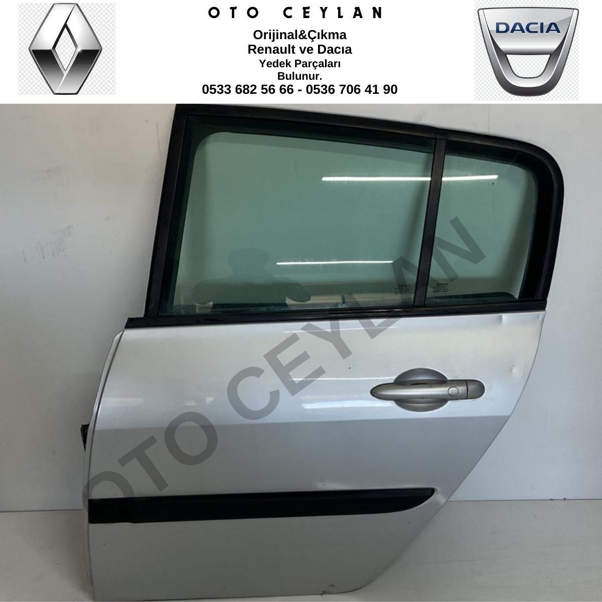 Megane 2 Hatchback Dolu Ve Hatasız Orjinal Sol Arka Kapı