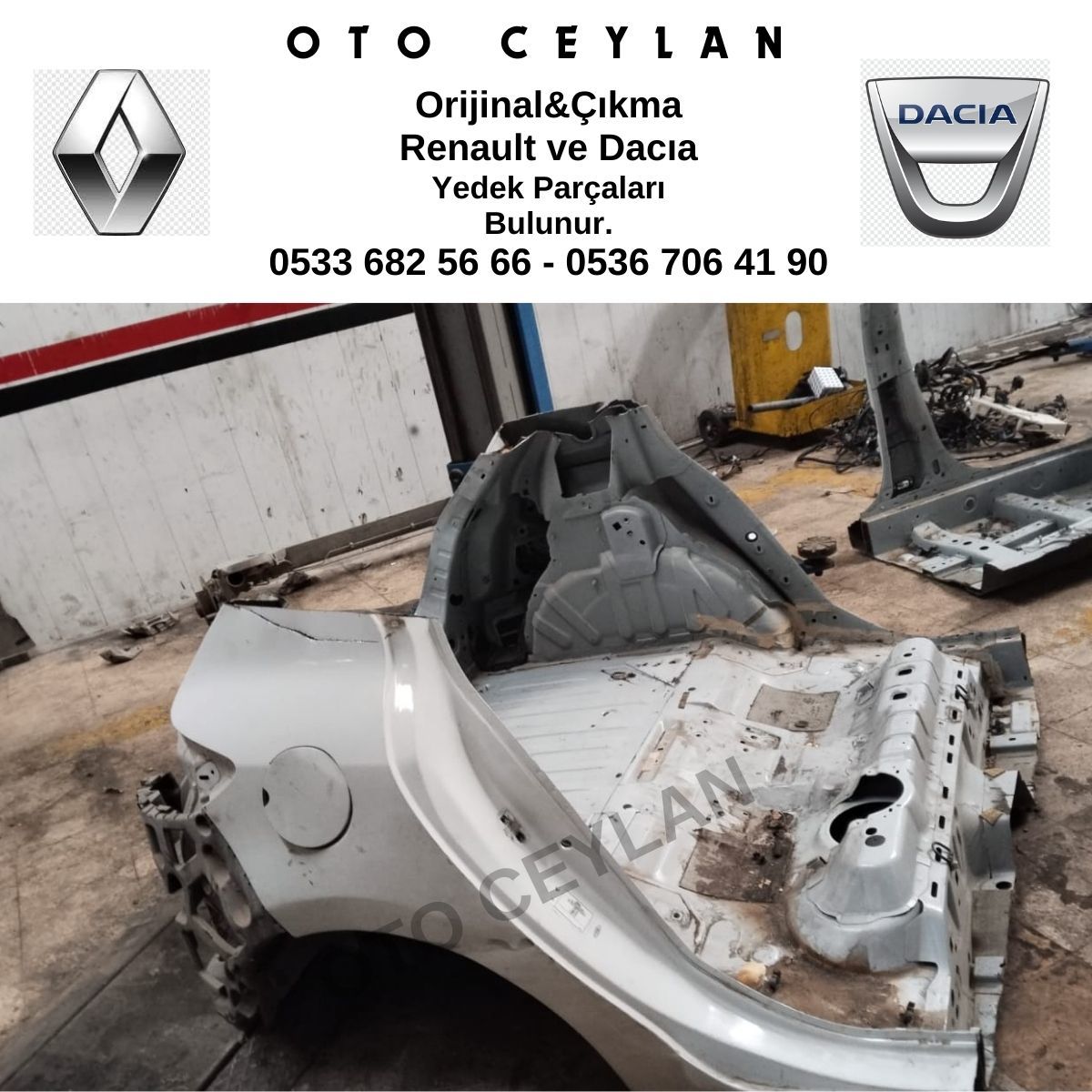 Megane 3 Sağ Arka Çeyrek Orijinal Çıkma