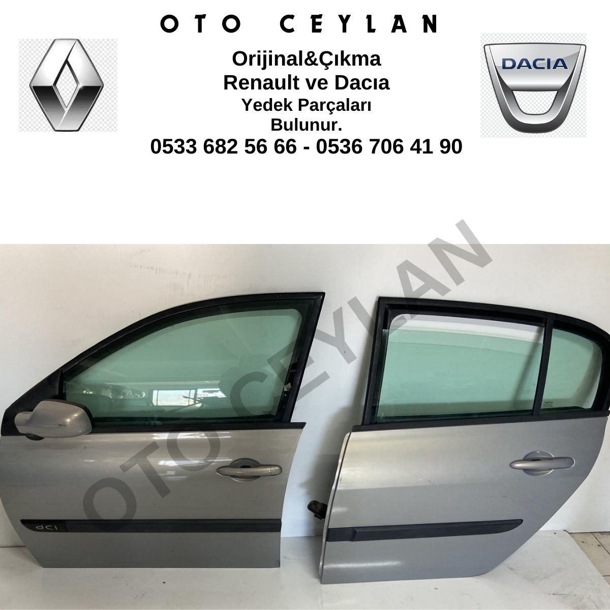 Megane 2 Sedan Dolu Ve Hatasız Orjinal Sol Arka Kapı
