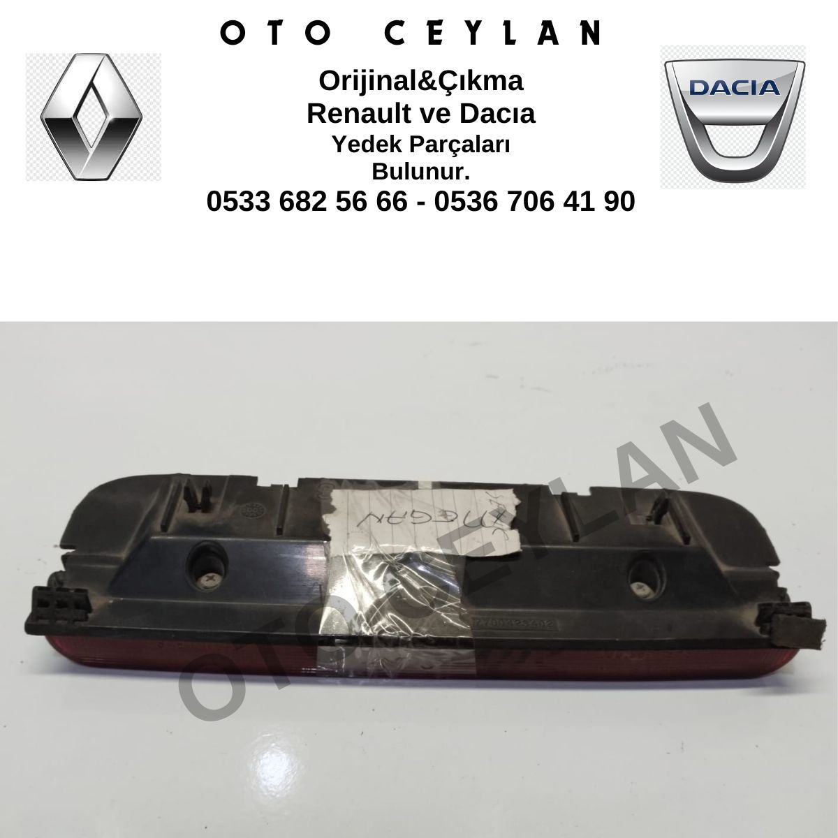 7700423402 Megane 1 Üçüncü Stop Lambası Orijinal Çıkma