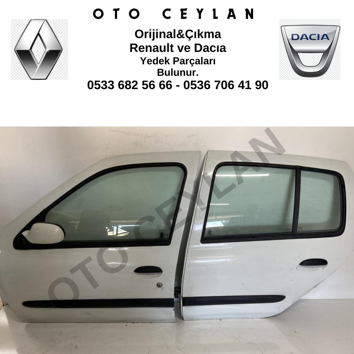 Clio Sol Ön Ve Sol Arka Kapı Takım