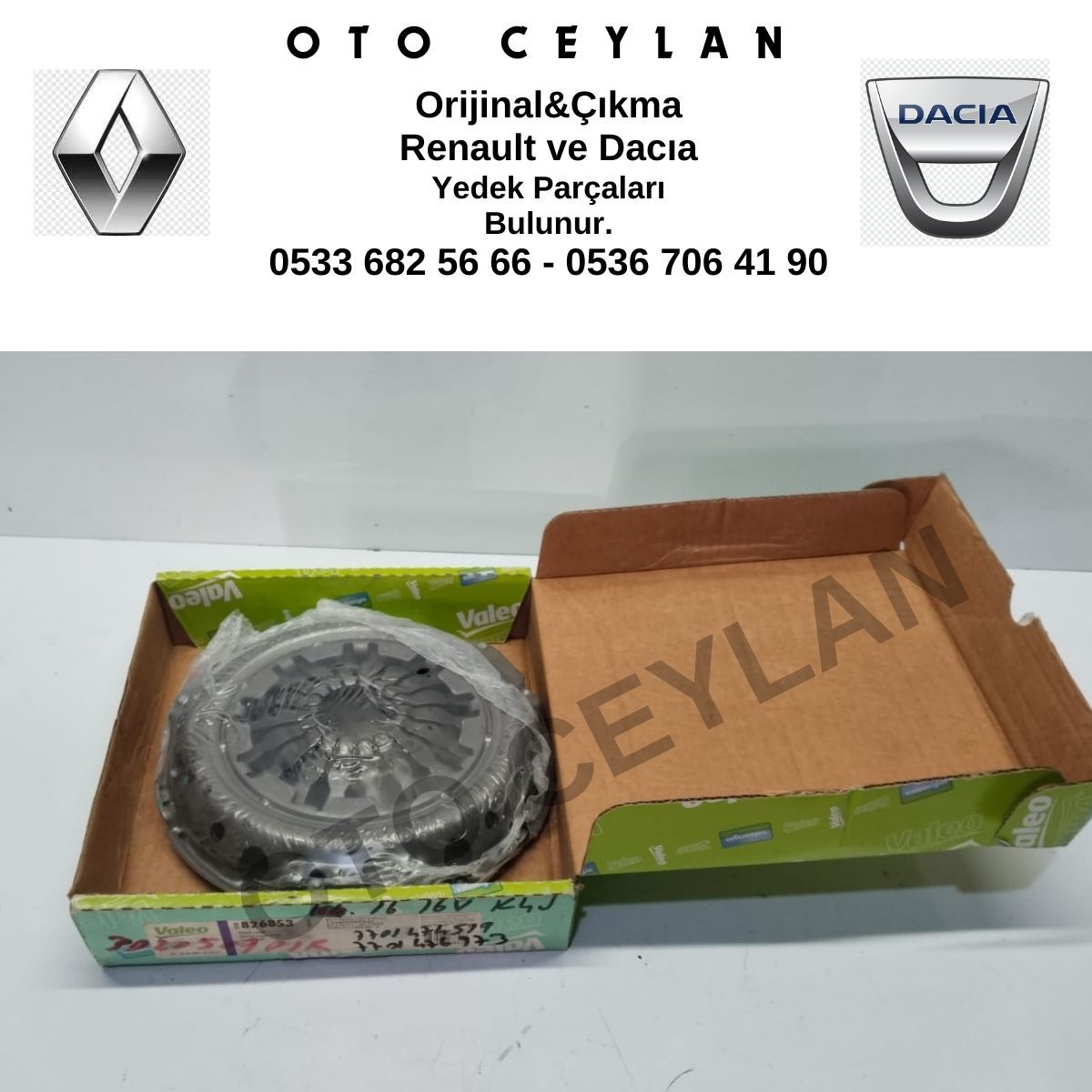 302050901R VAL-826853 Megane 2 Kango Clio 3 Logan Debriyaj Seti Rulmanlı Sıfır Valeo Marka