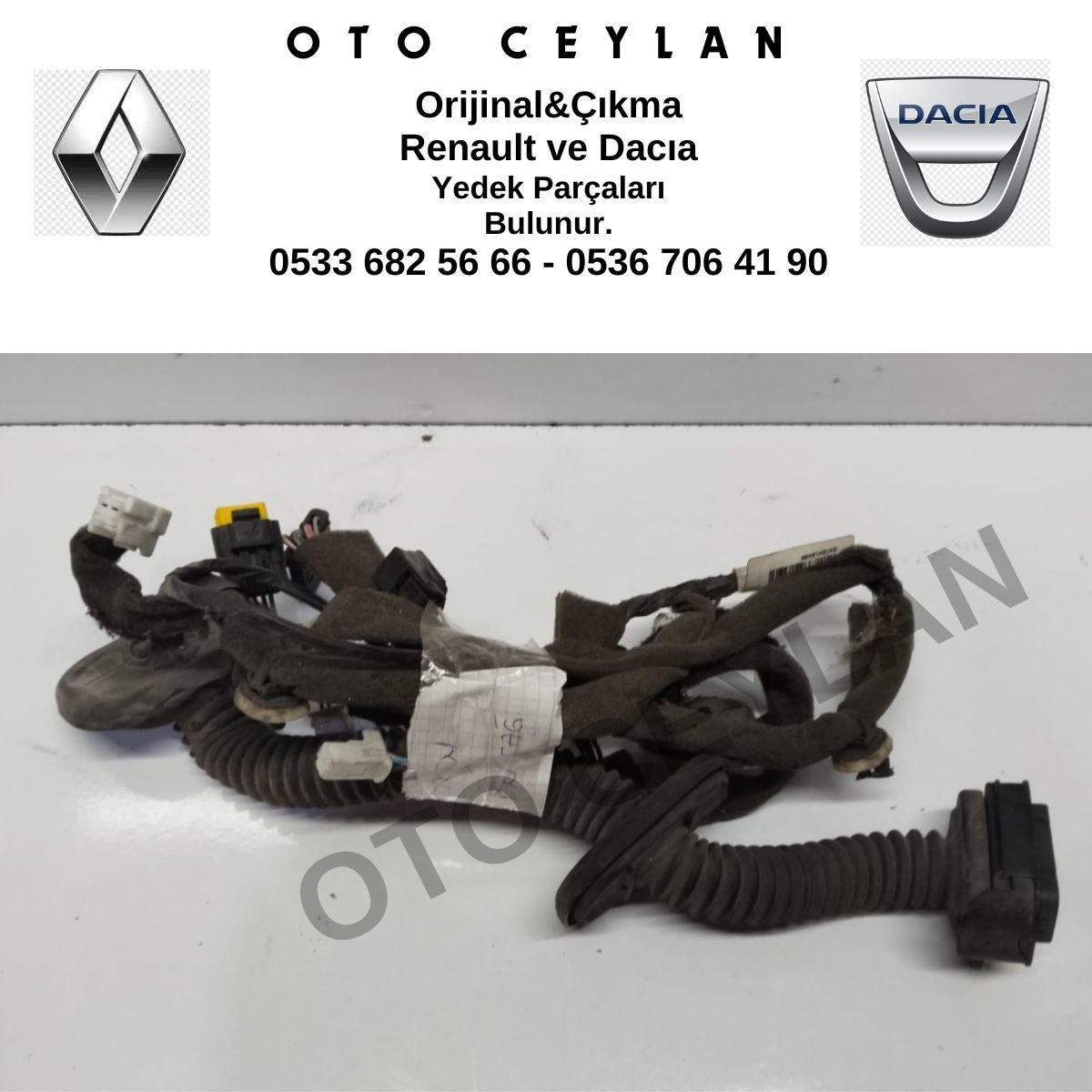 241241649R Megane 3 Ön Kapı Kablo Demeti Orijinal Çıkma