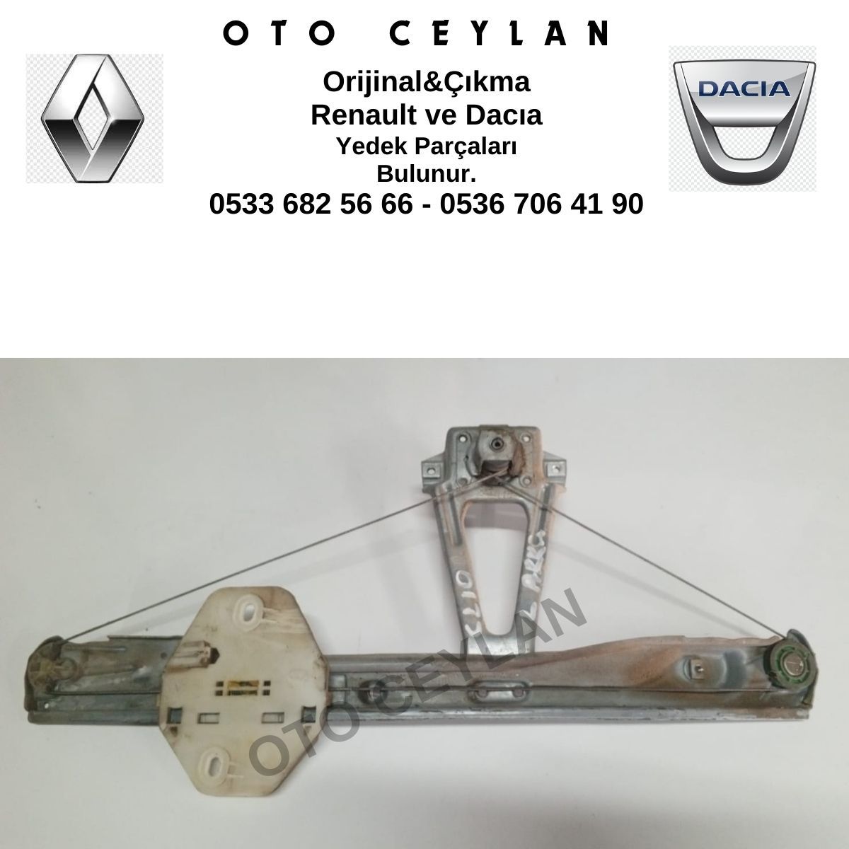 Clio Sol Arka Cam Krikosu Orijinal Çıkma