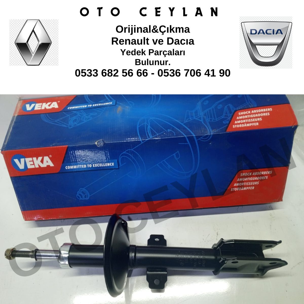 VEKA 470003 Duster 2009 2012 Amortisör Gazlı Sol Sağ Ön Sıfır Yerli Üretim