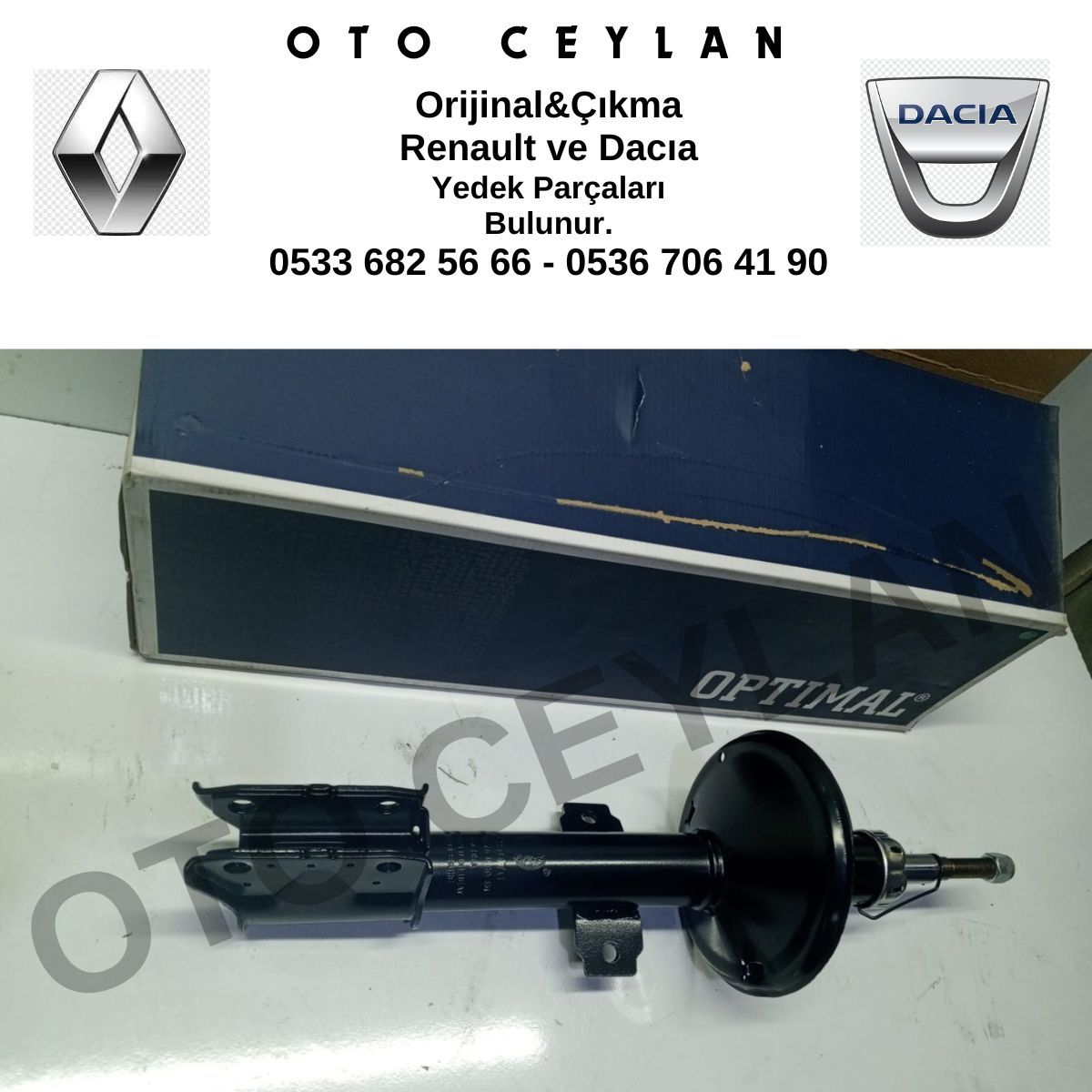 OPT A3107G Duster Amortisör Ön Sıfır Yerli Üretim