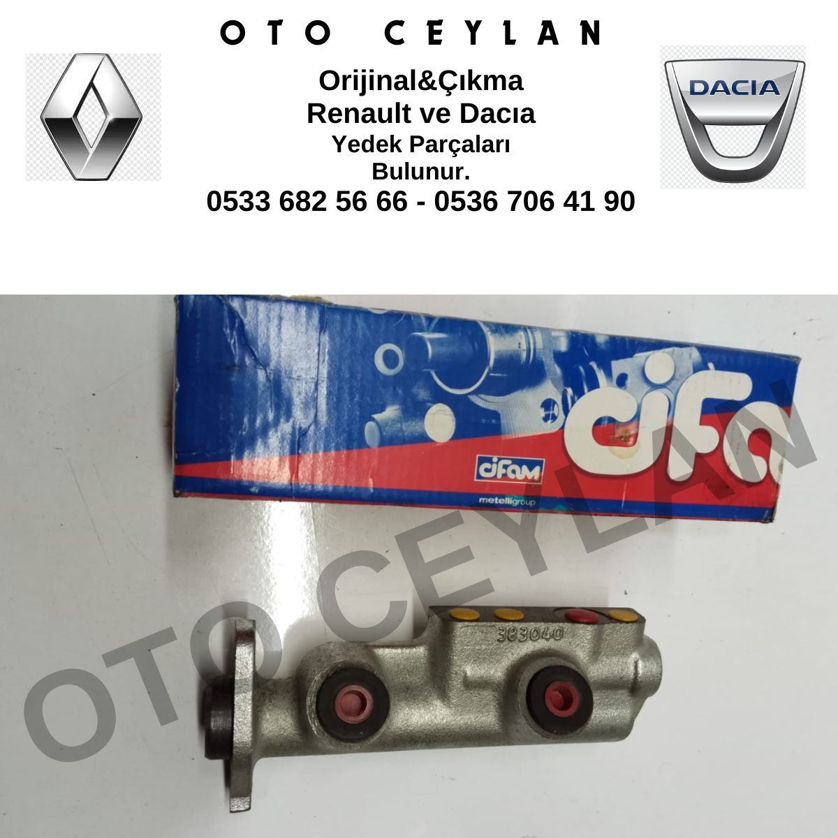 CFA 202080 7700638947 7701348924 Renault 9 Renault 11 Fren Ana Merkezi Sıfır Yan Sanayi