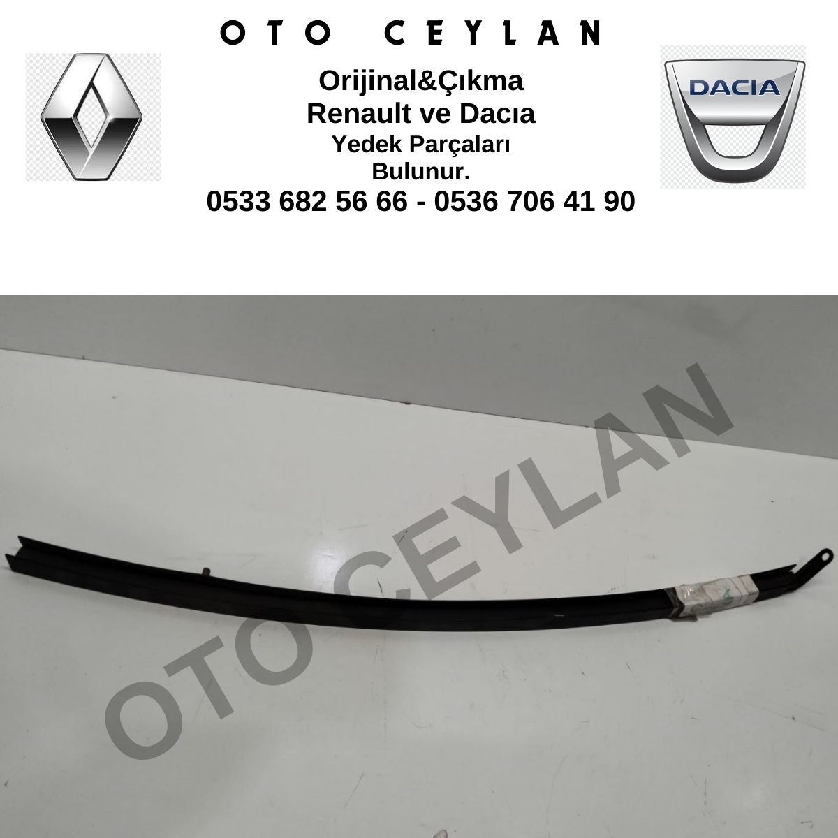 8200212713 Clio Sol Arka Kelebek Cam Direği Orijinal Çıkma