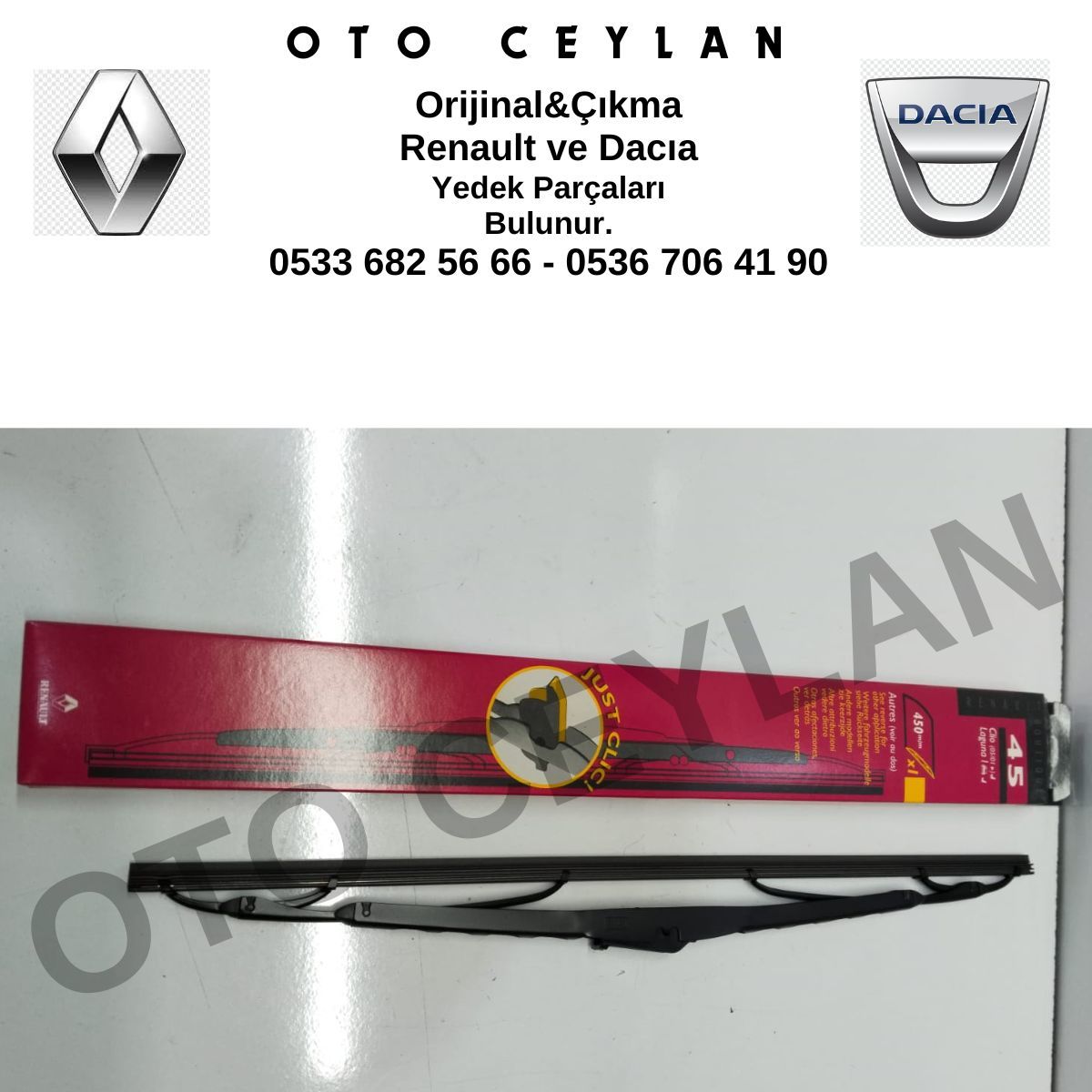 Clio Silecek Süpürgesi Sıfır Orijinal