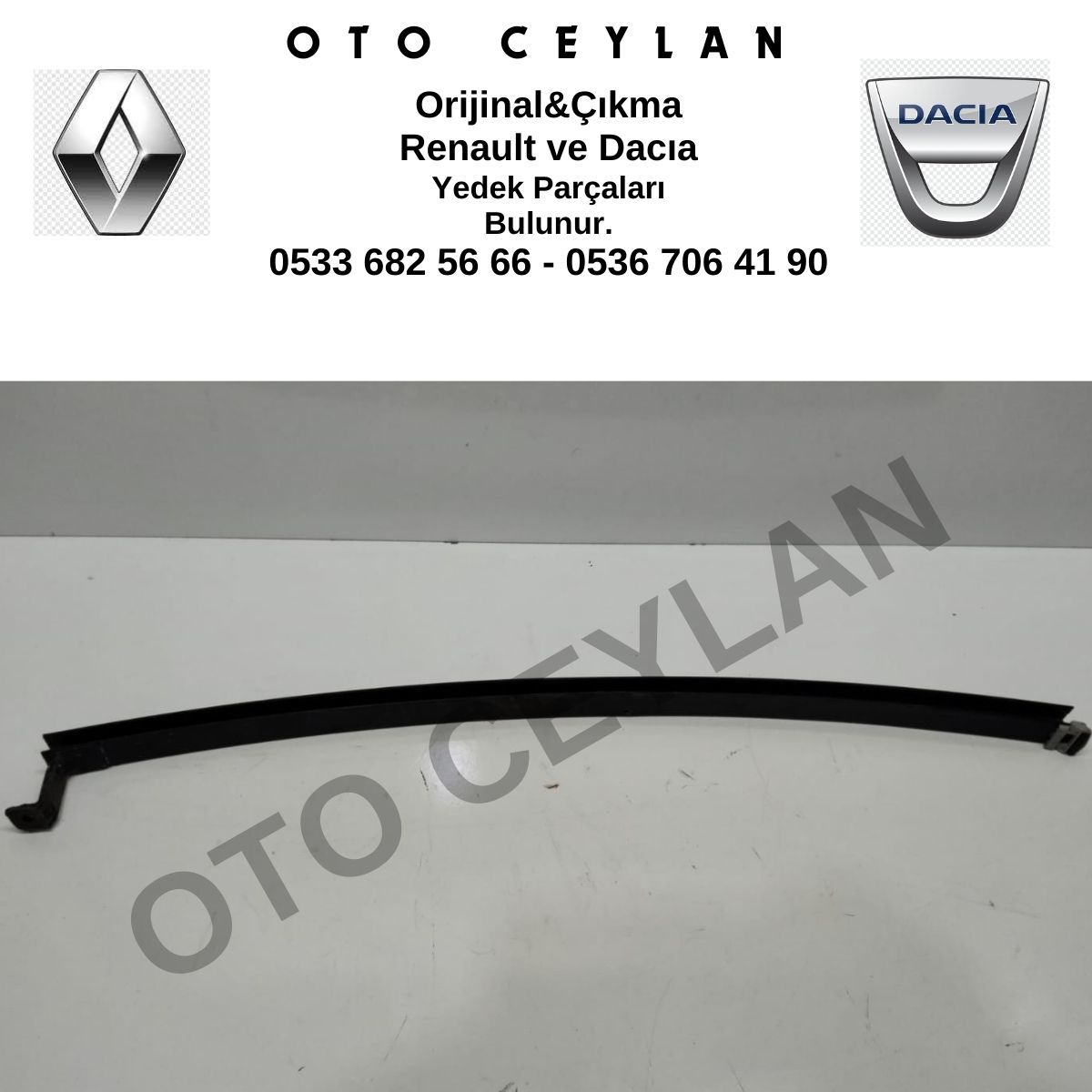 822300006R Megane 3 Sağ Arka Kelebek Cam Direği Orijinal Çıkma