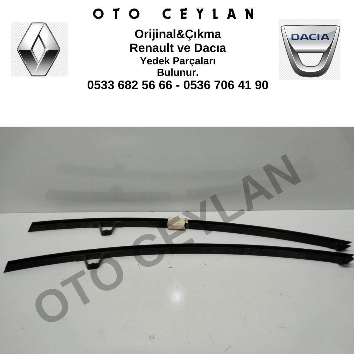 8200325744 Scenic 2 Cam Direği Sol Ön Kapı Orijinal Çıkma