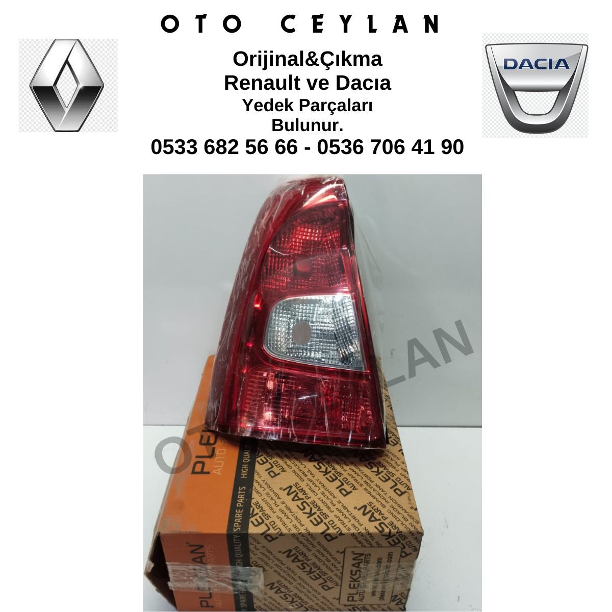8200744760 PLE 2291 Logan Sol Stop Lambası Sıfır Yan Sanayi