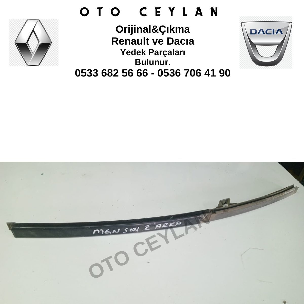 Megane Sw Sağ Arka Cam Direği Orijinal Çıkma