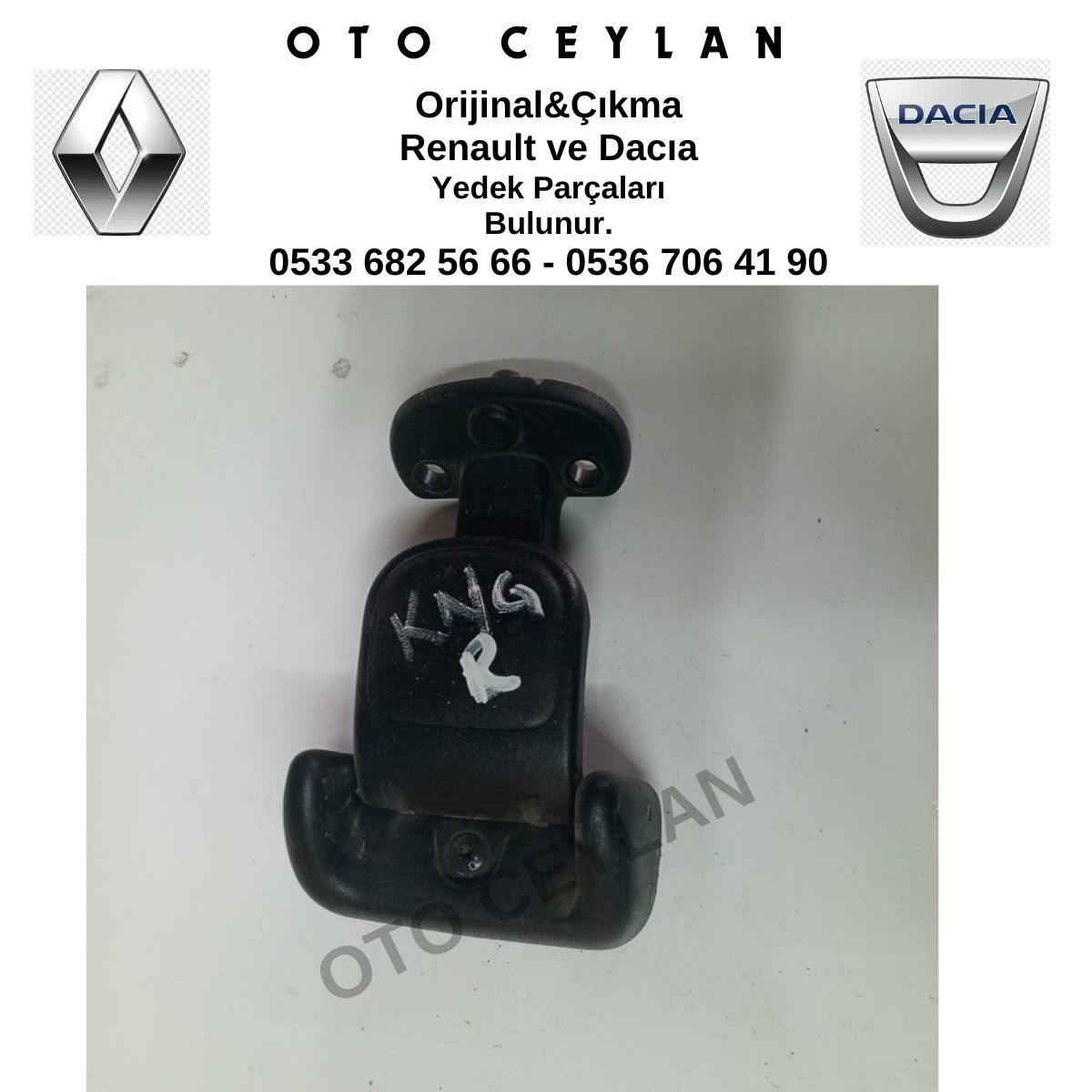 8200103306 Kango Sürgülü Kapı Cam Kilidi Orijinal Çıkma