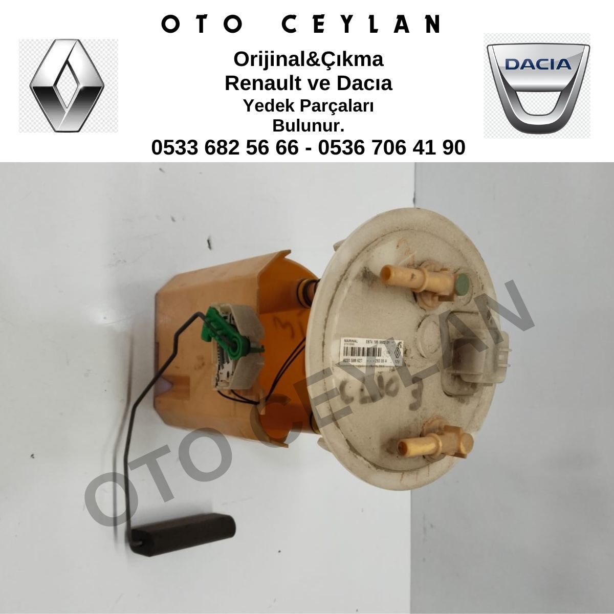 8200588627 Clio 3 Depo Şamandırası 1.5Dci Orijinal Çıkma