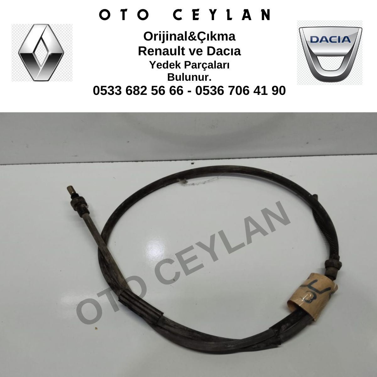8200298383 Clio 3 El Fren Teli Halatı Sağ Orijinal Çıkma