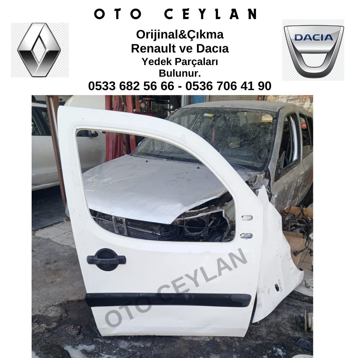 Doblo Sağ Ön Kapı Orijinal Çıkma