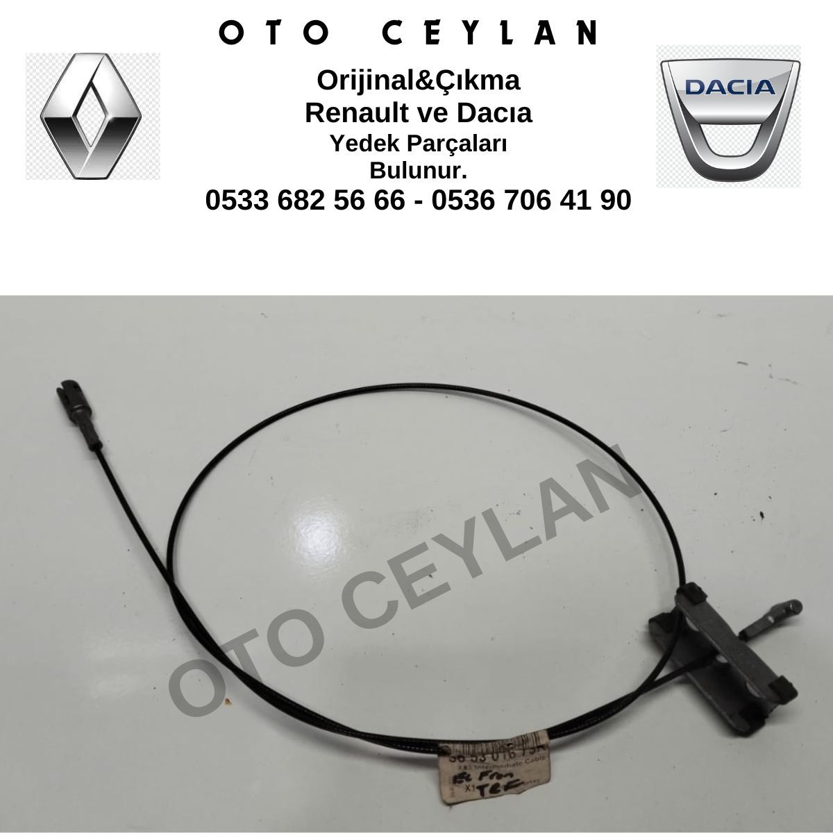365301673R Trafik 3 El Fren Teli Kısa Şase Sıfır Orijinal