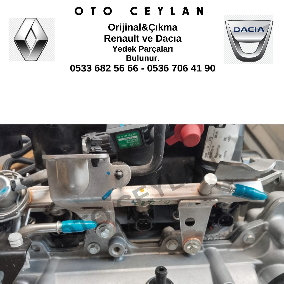 175201470R Clio 4 H4B 0.9 TCE Yakıt Enjektör Rampası Sıfır Orijinal