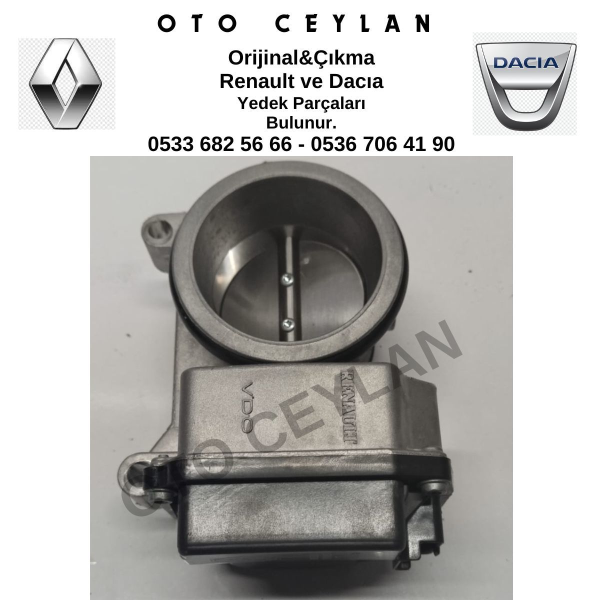 8200123061 Megane 2 Clio 2 Enjeksiyon Kelebek Kutusu Sıfır Orijinal