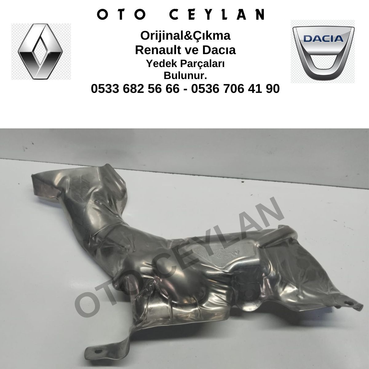 140133142R Captur Clio 2 3 Manifold Isı Sacı Sıfır Orijinal